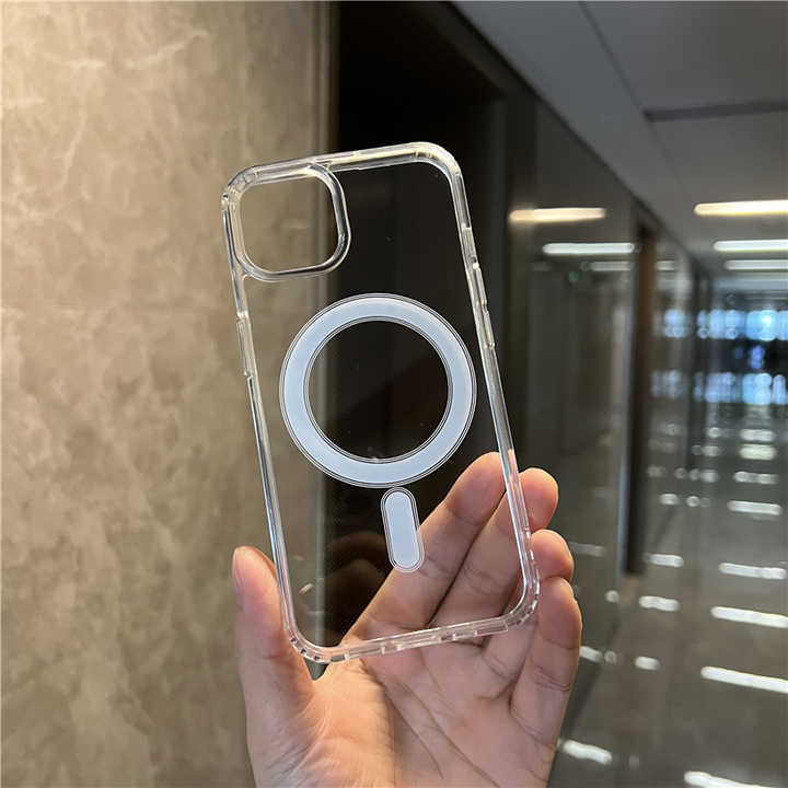 Picture of For Apple iPhone 15/15Pro/15 Pro Max/15 Plus Magsafe Clear Case - New Premium Quality Magnetic Magsafes Wireless Charging Transparent Clear Phone Case For iPhone 15/15Pro/15 Pro Max/15 Plus (Clear,iPhone 15)
