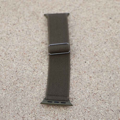 Picture of Pix Apple Watch Elastic Nylon Strap- Nylon Buckle Elastic Strap For 49mm/45mm/44mm/42mm Bracelet Watch Strap Series 8 7 5 6 5 4 Multicolor Strap-Adjustable Elastic Nylon Buckle Apple Watch Strap (Olive Green,Freesize)