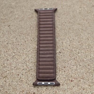 Picture of Pix Apple Watch Magnetic Nylon Strap Belt - Adjustable Magnetic Nylon Loop Strap for Apple Watch 42/44/45/49mm-Double Side Same Color High Quality Magnetic Strap (Coffee,Freesize)