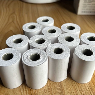 Picture of Pix 58x40mm Thermal Printer Paper, 3 Layer White Color Thermal Paper Roll for thermal Printer, POS Printer, Foodpanda tab, restaurant bill paper, shopping mall invoice paper (2 Pcs)