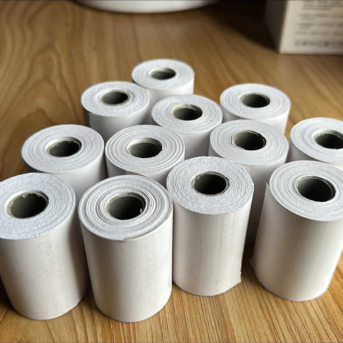 Picture of Pix 58x40mm Thermal Printer Paper, 3 Layer White Color Thermal Paper Roll for thermal Printer, POS Printer, Foodpanda tab, restaurant bill paper, shopping mall invoice paper (1 Pcs)