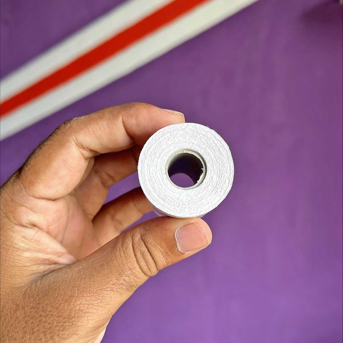Picture of Pix 58x40mm Thermal Printer Paper, 3 Layer White Color Thermal Paper Roll for thermal Printer, POS Printer, Foodpanda tab, restaurant bill paper, shopping mall invoice paper (1 Pcs)