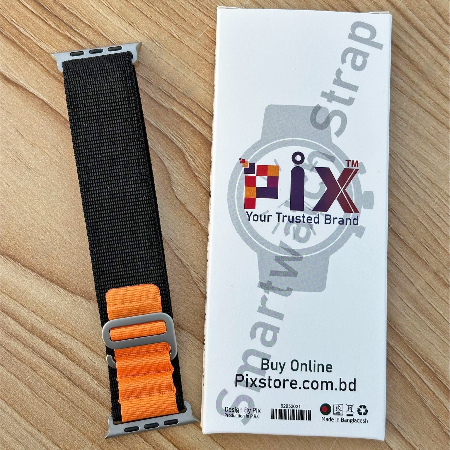 Picture of Metal Alpine Nylon Strap Band for KD99 ,HW8, DT8, S8 Max,T800, W68, TW8,HW8,Watch 8 Ultra, GS8 Ultra, N8, ZD8, Ultra Watch Series 8 Ultra Smart Watch Trail Metal Hook Loop Strap 42mm/44mm/45mm/49mm (Green Black,Freesize)