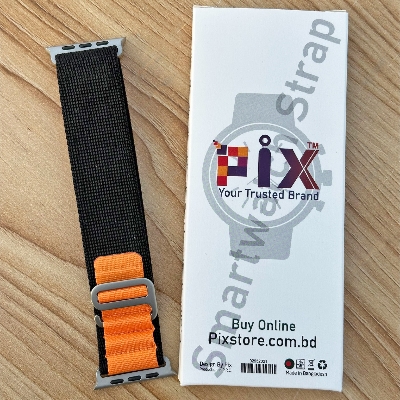 Picture of Metal Alpine Nylon Strap Band for KD99 ,HW8, DT8, S8 Max,T800, W68, TW8,HW8,Watch 8 Ultra, GS8 Ultra, N8, ZD8, Ultra Watch Series 8 Ultra Smart Watch Trail Metal Hook Loop Strap 42mm/44mm/45mm/49mm (Star Kolapata,Freesize)