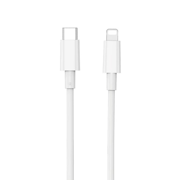 Picture of YouPin Data Cable Wi-C008 C-L 30W max White- Wiwu Wi-C008 Type-C To Lighting 30W YouPin Data Charging Cable 1.2m- White (YouPin 30W)