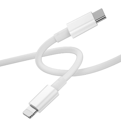 Picture of YouPin Data Cable Wi-C008 C-L 30W max White- Wiwu Wi-C008 Type-C To Lighting 30W YouPin Data Charging Cable 1.2m- White (YouPin 30W)