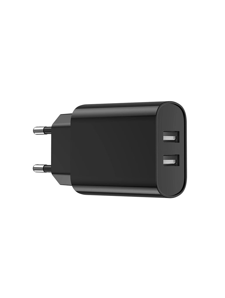 Picture of WIWU Wi-U003 Dual USB Charger with 3 in 1 USB Charging Data Cable Set, EU Plug-Wiwu High Quality Fast Charger Dual USB charger with 3 in 1 cable for Mobile Phone (White)