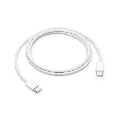 Picture of Pix 60W Nylon Braid Double Type-C PD Fast Charger Cable-1m 60W Nylon Braid USB Type C to Type C Fast Charger Cable For Apple iPhone 15 Pro Max MacBook iPad pro12 Samsung S23 S22 (60W-White)