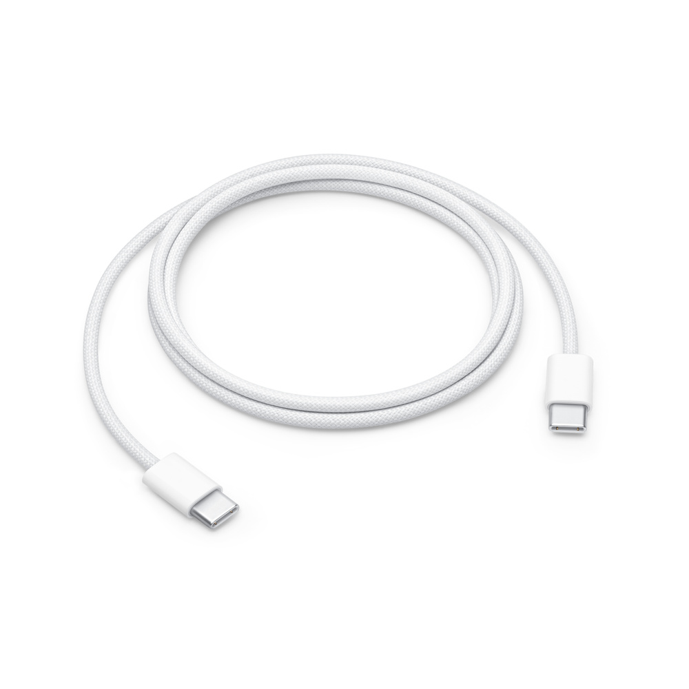 Picture of Pix 60W Nylon Braid Double Type-C PD Fast Charger Cable-1m 60W Nylon Braid USB Type C to Type C Fast Charger Cable For Apple iPhone 15 Pro Max MacBook iPad pro12 Samsung S23 S22 (60W-White)