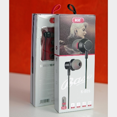 Picture of Magnetic Earphones with Mic Buds- 3.5mm Magnetic Super Bass In-Ear Earphone-In-Ear Magnet Earphones, Volume Adjustment Earphones With Mic, Suitable For Universal For Android Phones (Kin Pix 03)