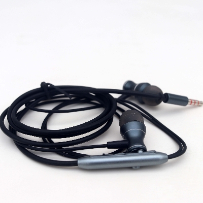 Picture of Magnetic Earphones with Mic Buds- 3.5mm Magnetic Super Bass In-Ear Earphone-In-Ear Magnet Earphones, Volume Adjustment Earphones With Mic, Suitable For Universal For Android Phones (Black Grey)