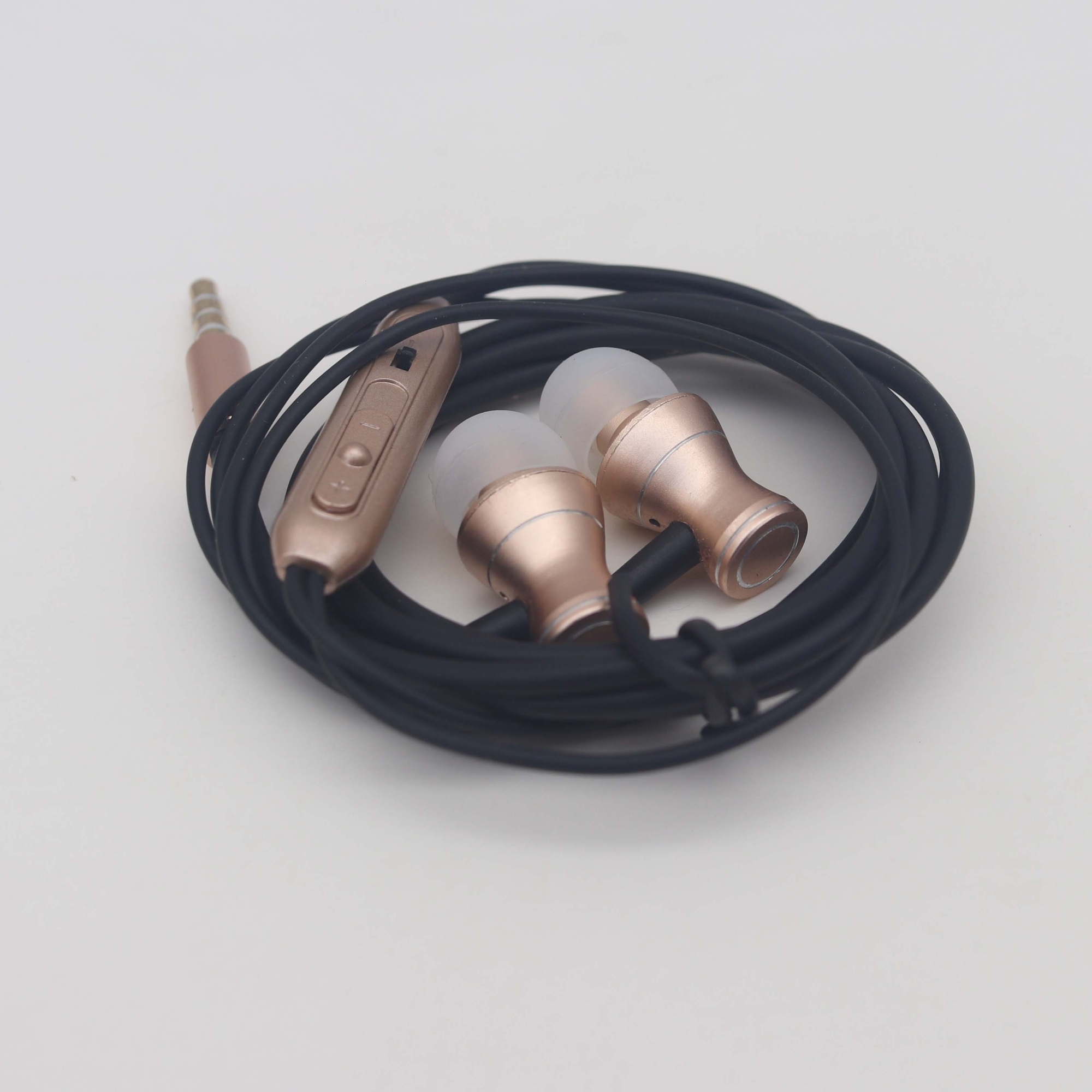 Picture of Magnetic Earphones with Mic Buds- 3.5mm Magnetic Super Bass In-Ear Earphone-In-Ear Magnet Earphones, Volume Adjustment Earphones With Mic, Suitable For Universal For Android Phones (Black Gold)