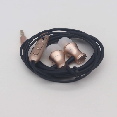 Picture of Magnetic Earphones with Mic Buds- 3.5mm Magnetic Super Bass In-Ear Earphone-In-Ear Magnet Earphones, Volume Adjustment Earphones With Mic, Suitable For Universal For Android Phones (Black Gold)
