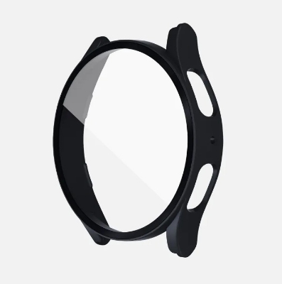 Picture of Pix Samsung Galaxy Watch 6 Case and Screen Protector-Full Coverage Tempered Glass With Bumper PC Samsung Galaxy Watch 6 Classic 40mm/44mm -Hard PC Cover for Galaxy Watch 6 (Watch 6 40mm Black)