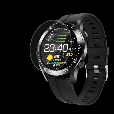 Picture of Pix Samsung Galaxy Watch 4/5- 40mm/44mm Screen Protector- Full Cover Soft Poly Screen Protector-Samsung Galaxy Watch 4 Classic 42mm/ Watch 4/5-40mm/44mm Soft Clear Soft Film Watch Screen Protector (2pcs poly Watch 5 -40mm)