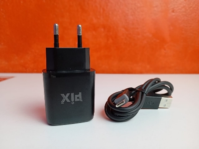 Picture of PIX 33W Charger with Type C Cable for Xiaomi, Realme, Oppo, Vivo, Samsung Android Smartphone with 3 month warranty (Black,Universal)