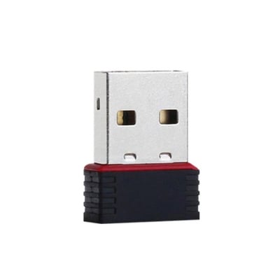 Picture of Pix Wifi Receiver 802.11N Adapter 300 Mbps- USB Mini Wireless Small Network Card - Usb 2.0 Wireless Card 300mbps (Black)