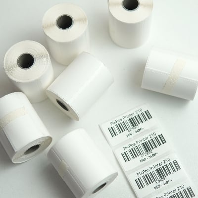 Picture of Pix 50mm*25mm Barcode Label Sticker Paper Roll- Thermal Barcode Sticker Roll For Mini Lable Printer (7 roll)