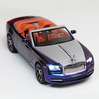 Picture of Rolls Royce Wraith 1/24 Metal Die Cast Car Sound Light Metal Car (Purple)
