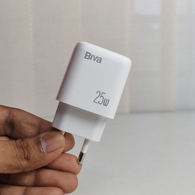 Picture of Biva 25w PD+QC3.0 Fast Charger For Mobile, Tablets, Power Banks and other PD-enabled gadgets (White)