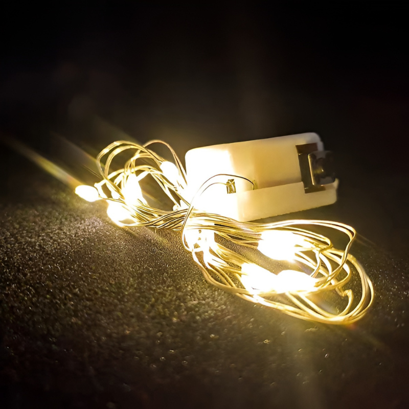 3 Meter 30 LED Fairy String Lights | Copper Wire & Battery-Operated Garland for Ambient Home Decoration (1 Piece)