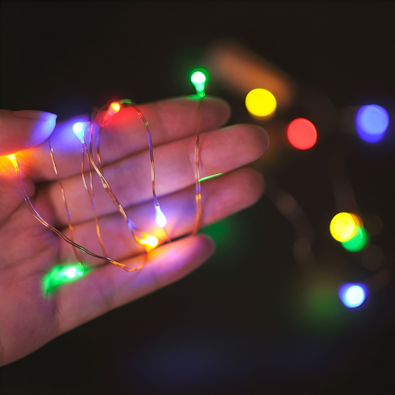 3 Meter 30 LED Fairy String Lights | Copper Wire & Battery-Operated Garland for Ambient Home Decoration (1 Piece)