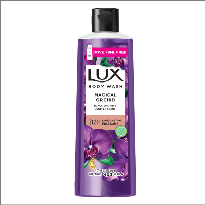 Picture of Lux Body Wash Black Orchid Scent & Juniper Oil 245ml (Dove 79ml Shampoo Free)