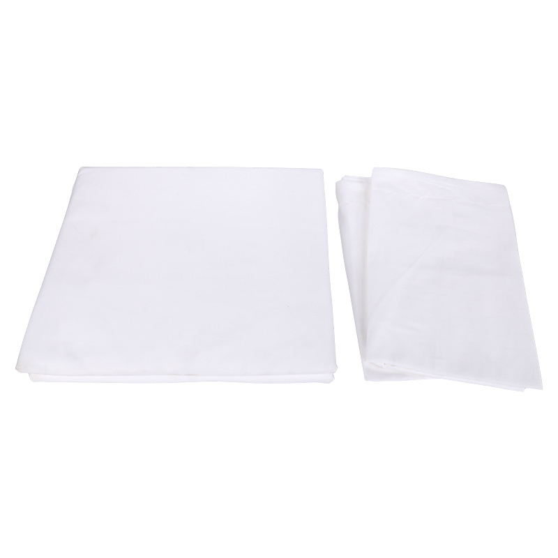 Picture of Comfy Premium Twill Bed Sheet - King Size (108"x90") White - with Two Pillow Cover