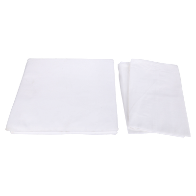 Picture of Comfy Premium Twill Bed Sheet - King Size (108"x90") White - with Two Pillow Cover