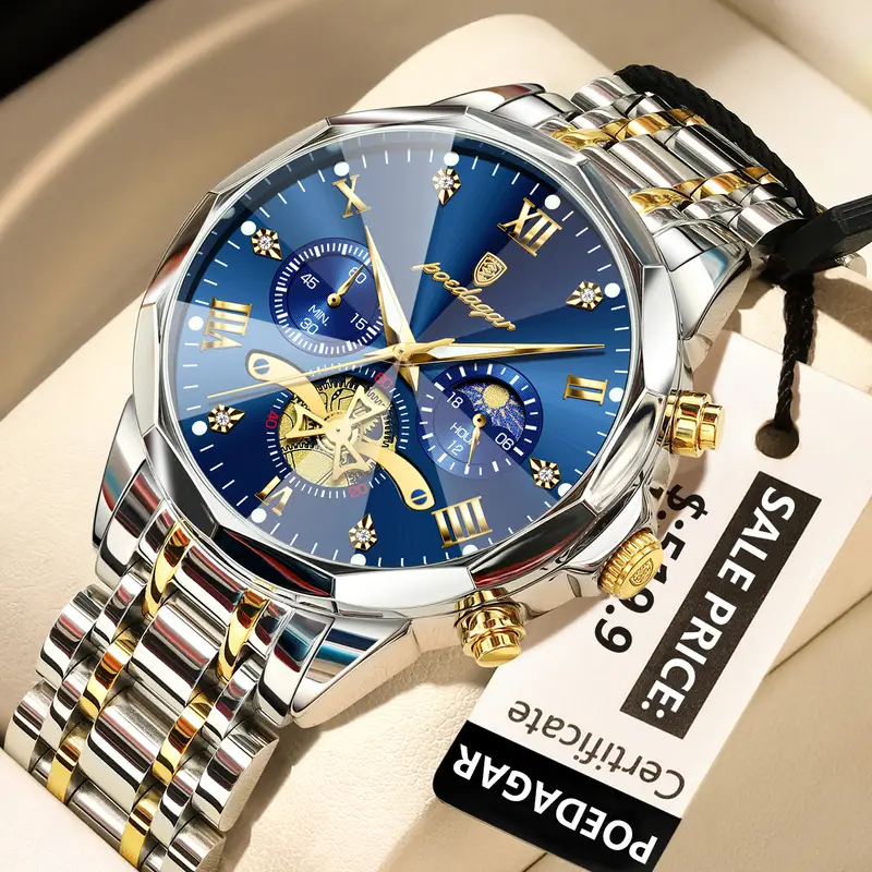Picture of Poedagar 938 model new Men's watch special discount unique design Diamond cutting glass chronograph active waterproof wrist-watche FOR men
