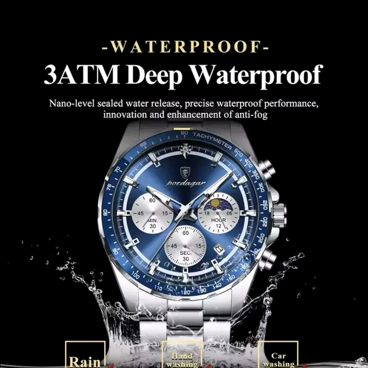 Picture of Poedagar 879 new Men's watch Chronograph active luxury fashion exclusive design waterproof imported wrist-watche for Men