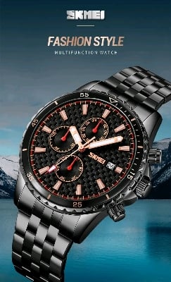 Picture of Skmei 9334 new Men's watch special discount unique design stainless steel imported chronograph active waterproof exclusive collection wrist-watche for Men