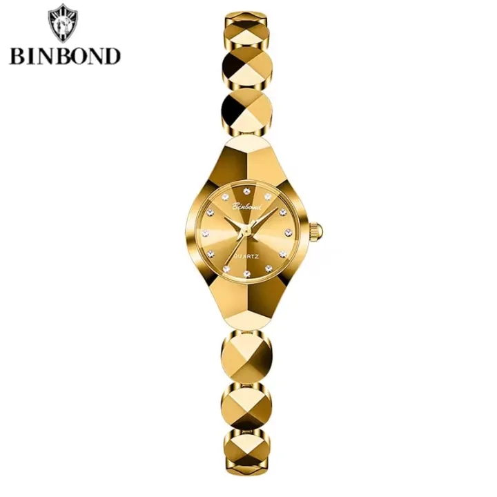 Picture of Binbond 220 new Model quartz Ladies watch unique design Romantic love waterproof stainless steel strap impoted wrist-watche for Women