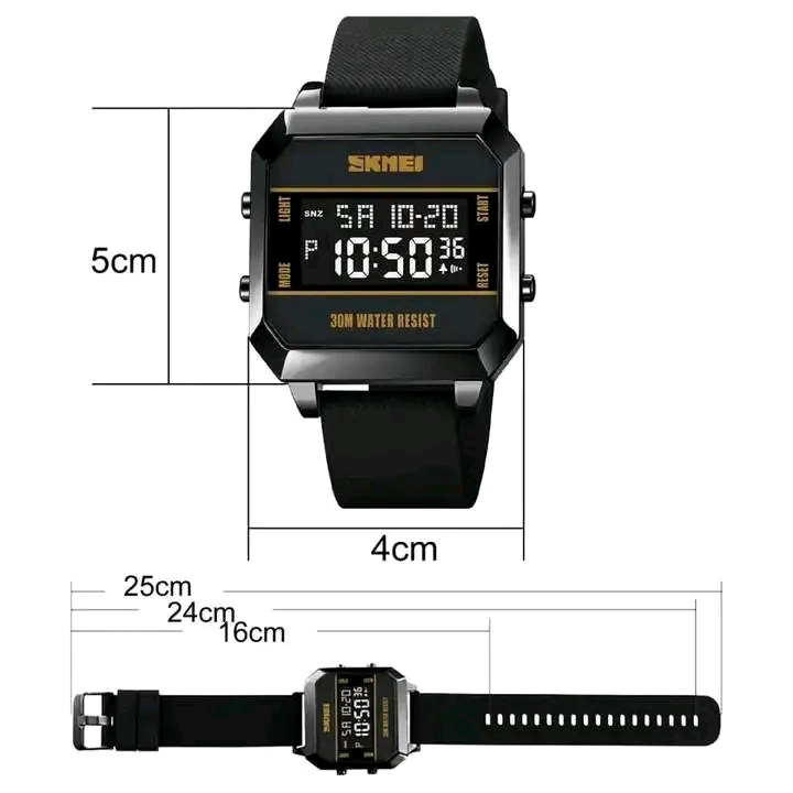 Picture of Skmei luxury fashion digital display imported Silicon belt waterproof wrist-watche for men