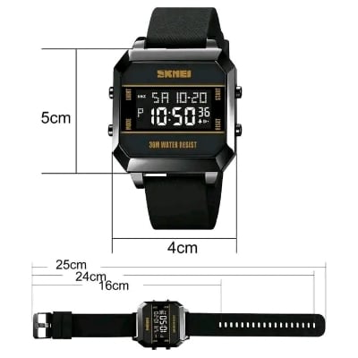 Picture of Skmei luxury fashion digital display imported Silicon belt waterproof wrist-watche for men