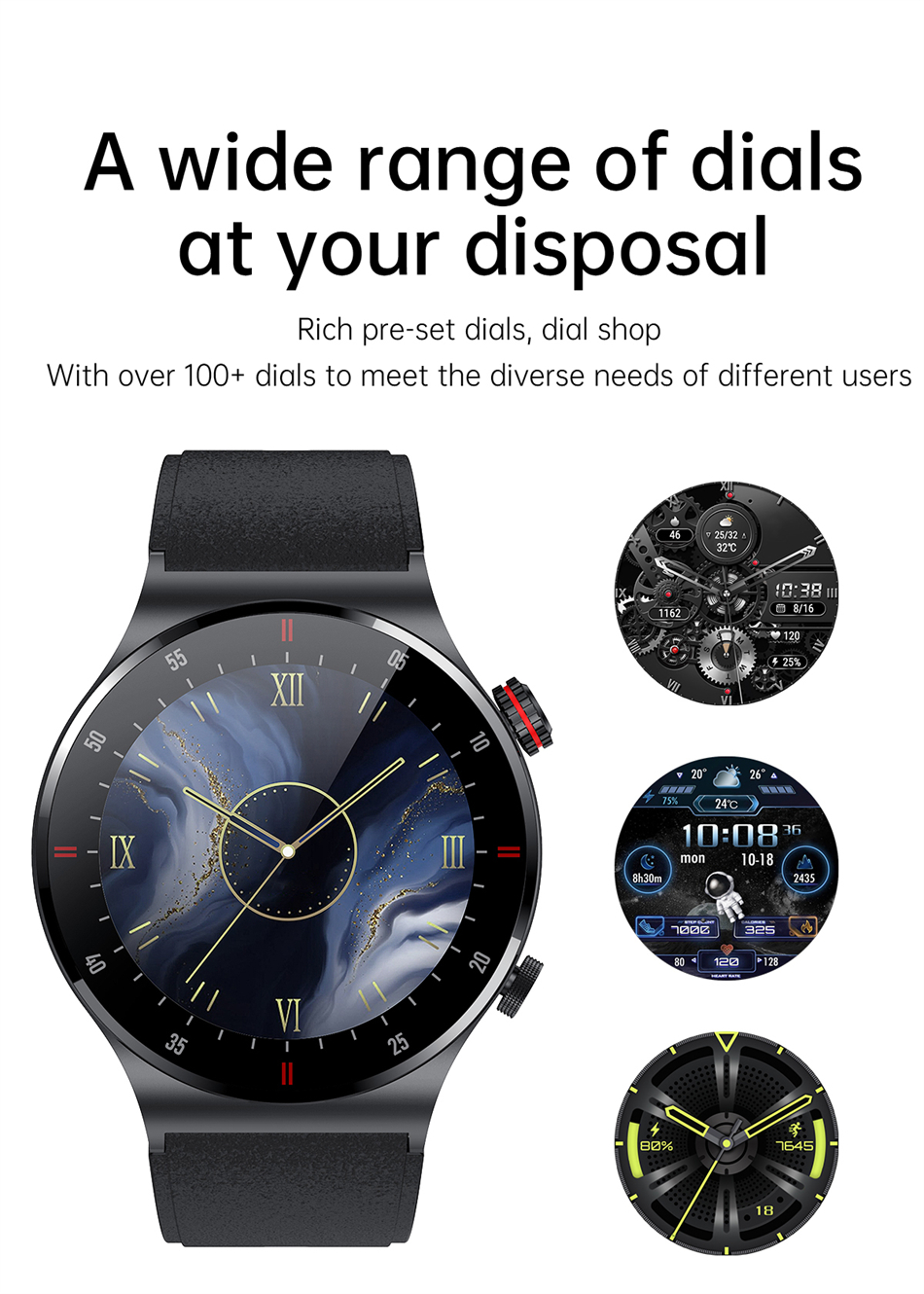 Picture of Lige BW0382 new 2023 version, Bluetooth call, HD large screen, health monitoring, answer call, dail call smartwatche for men
