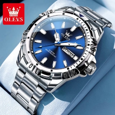 Picture of Olevs 5560 new luxury fashion gorgeous design and colour, stainless steel imported waterproof quartz movement wrist-watch FOR men