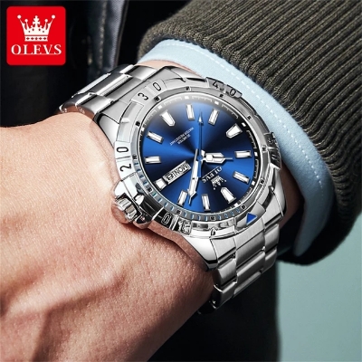 Picture of Olevs 5560 new luxury fashion gorgeous design and colour, stainless steel imported waterproof quartz movement wrist-watch FOR men