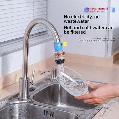 Picture of 6-Tier Activated Carbon Water Filter Tap for Kitchen - High-Quality Purification Accessory Multicolor