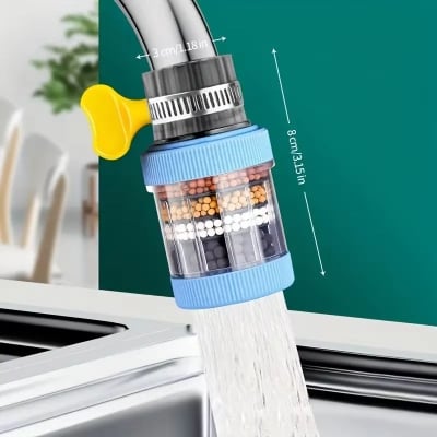 Picture of 6 Layers Faucet Water Purifier Nozzle Coconut Charcoal Medical Stone Kitchen Accessories Home Water Filter Multicolor
