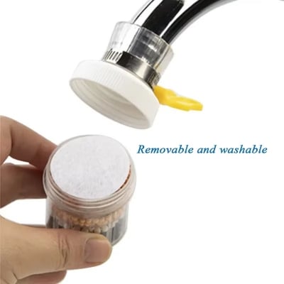 Picture of 6 Layers Faucet Water Purifier Nozzle Coconut Charcoal Medical Stone Kitchen Accessories Home Water Filter Multicolor
