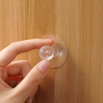 Picture of 8pcs Diamond wall hook self adhesive stylish design for multipurpose use Multicolor