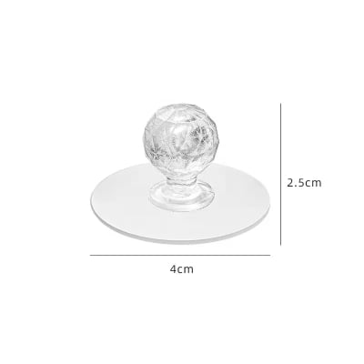 Picture of 8pcs Diamond wall hook self adhesive stylish design for multipurpose use Multicolor