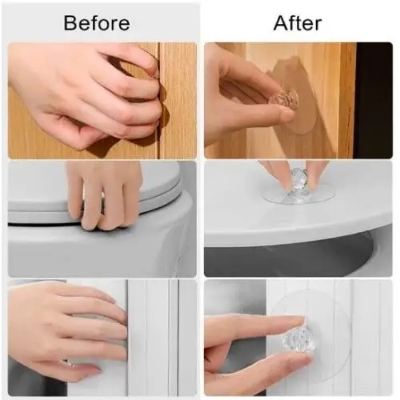 Picture of 8pcs Diamond wall hook self adhesive stylish design for multipurpose use Multicolor