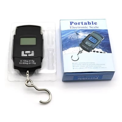 Picture of Portable Hanging Electronic Hook Scale-Black Black