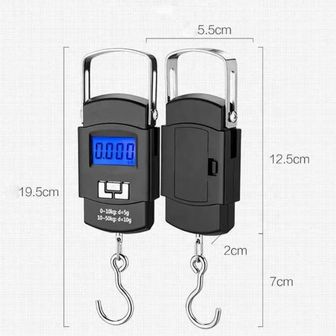 Picture of Portable Hanging Electronic Hook Scale-Black Black