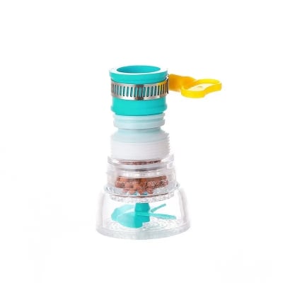 Picture of Water Tap Extension Filter 360 Degree Adjustable Water filter tape head with fan Kitchen Accessories Multicolor