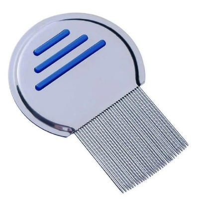 Picture of Hair Lice Comb Brushes Terminator Fine Dust Nit Free Removal Stainless Steel 