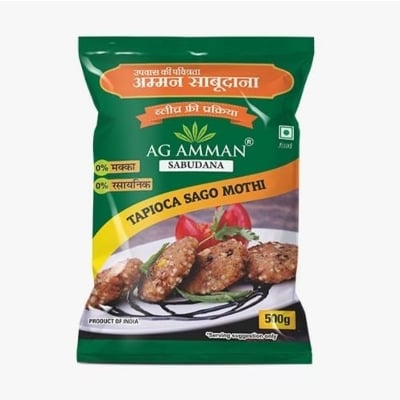 Picture of AG AMMAN Premium & 100% Natural Gluten Free Sabudana

500gm 