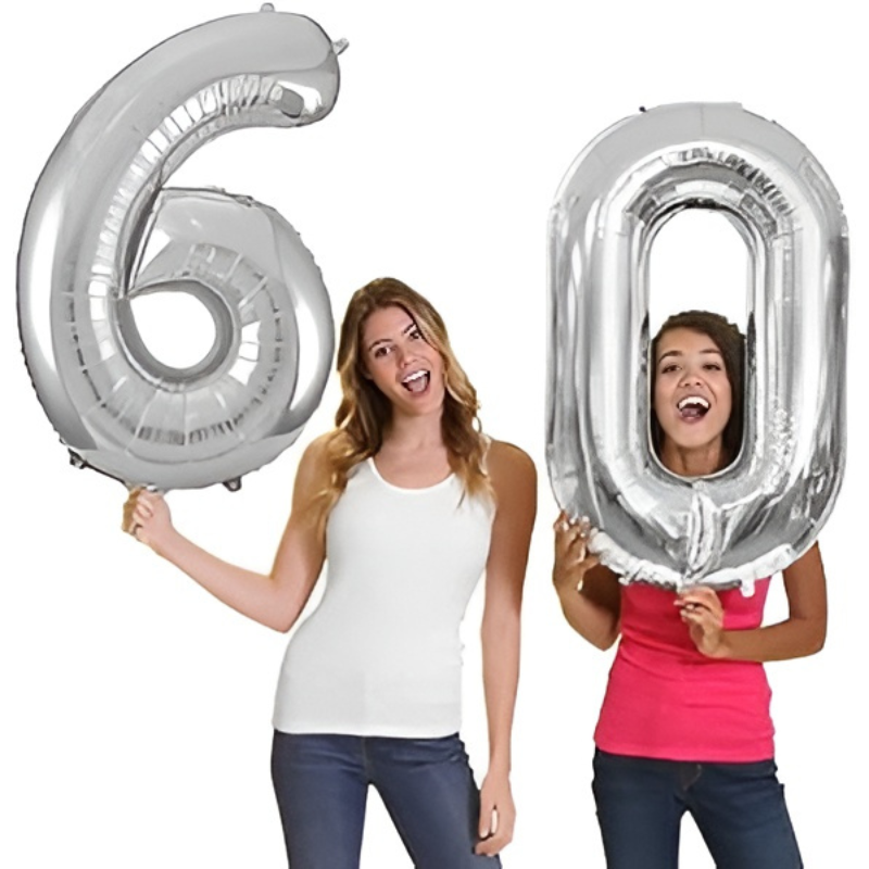 32” Inch Large Number & Letter Foil Balloon – Ideal Content Creation Prop for YouTube, Facebook, Instagram & TikTok Milestone Party Celebrations (1 Pcs)